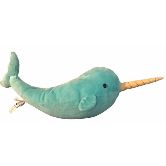 Plush NARWHAL Stuffed Animal Douglas Cuddle #4129 - Picture 3 of 5